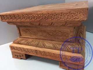 Đế kê tượng gỗ hương ( Mộc )