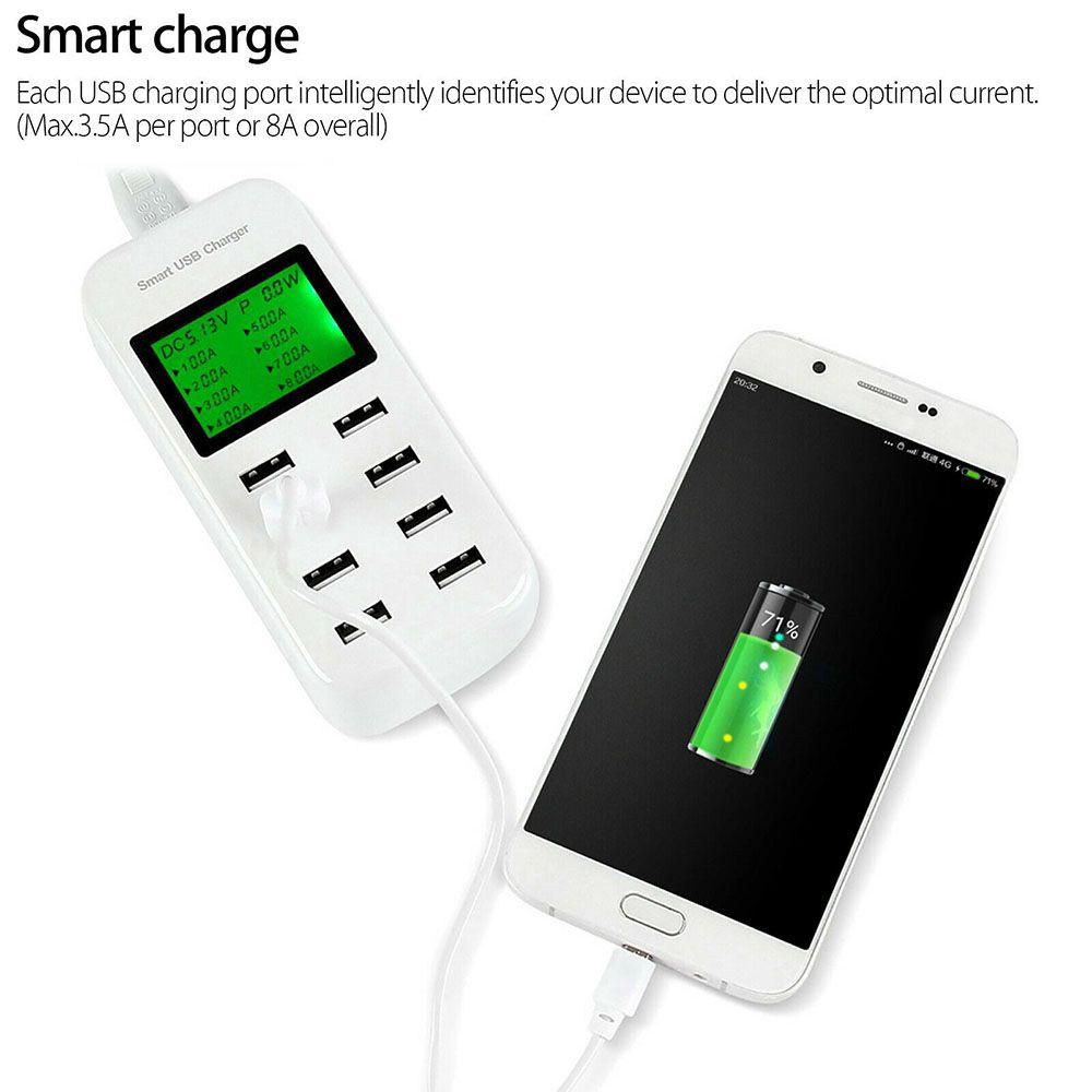 MAG Bộ Chuyển Đổi Nguồn Điện An Toàn Màn Hình LCD Hub USB Gắn Tường