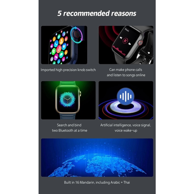 Đồng Hồ Thông Minh Kết Nối Bluetooth 2022 IWO13 PRO I7ProMax i7 i7 PRO MAX i7