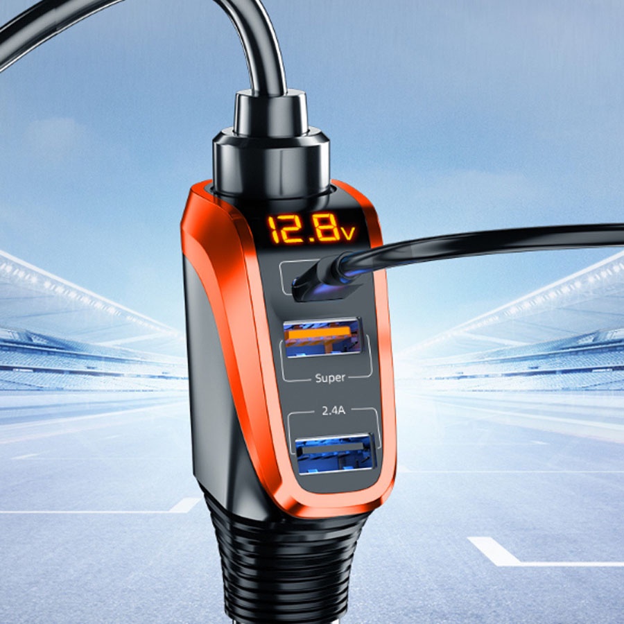 Tẩu sạc ô tô công nghệ mới chính hãng Ozio, Củ sạc trên ô tô chip thông minh an toàn