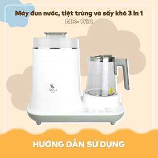 Máy đun nước, tiệt trùng và sấy khô đa năng Moaz Bebe MB018
