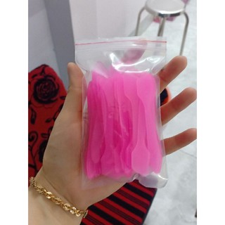 Combo 100 muỗng múc kem body [màu hồng đậm]