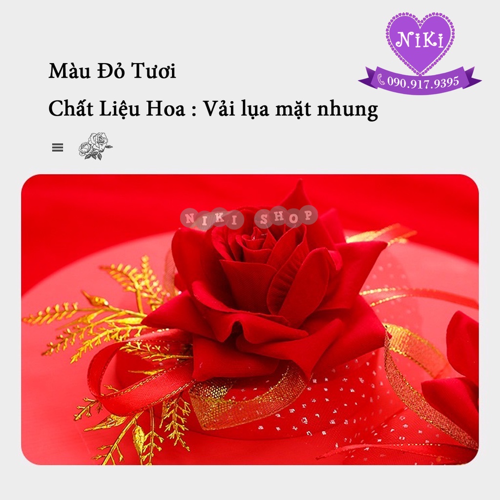 HOA CÀI ÁO CÓ IN CHỮ CÔ DÂU CHÚ RỂ - BA MẸ