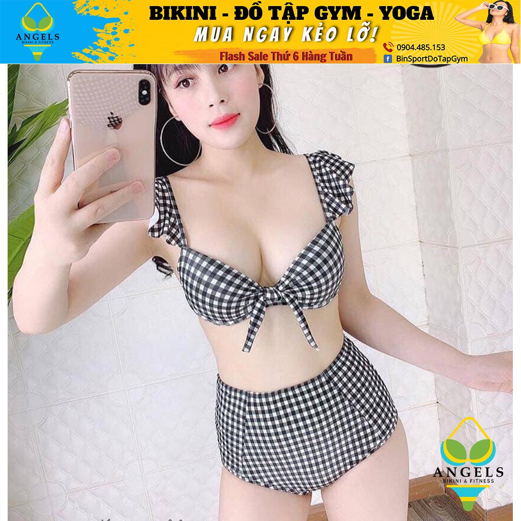 Bikini cánh tiên,quần cạp cao, Bộ Đồ Bơi Hai Mảnh BHV025 [ Giá Sỉ ] | BigBuy360 - bigbuy360.vn