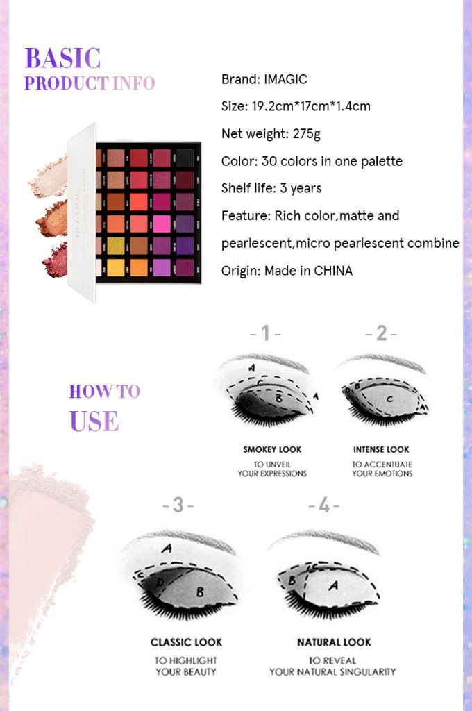 (Hàng Mới Về) Bảng Phấn Mắt Imagic 30 Màu Sắc Hiệu Ứng Lì / Ánh Ngọc Trai Chống Nước Lâu Phai | BigBuy360 - bigbuy360.vn