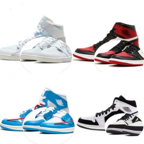 👟👟Giày Sneaker Nike Air Jordan Cổ Cao ĐỎ trắng Cho Nam Và Nữ Giày Sport hàng da nhăn loại 1