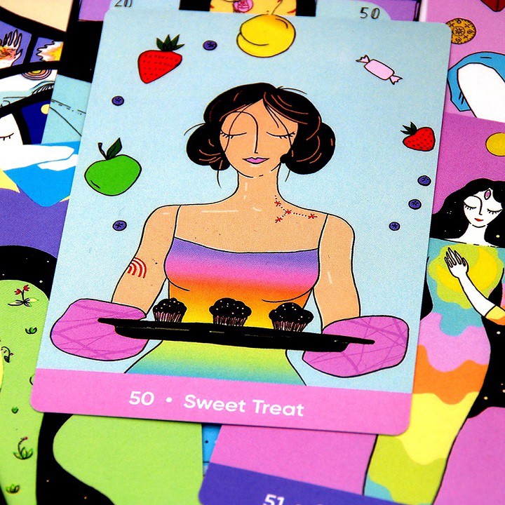 Bài tarot bộ bài oracle sacred self care oracle tặng đá thanh tẩy