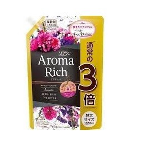 Nước xả vải Lion Aroma Rich nội địa Nhật túi 1200mL