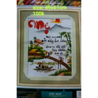 Tranh thêu chữ thập về Mẹ IST239