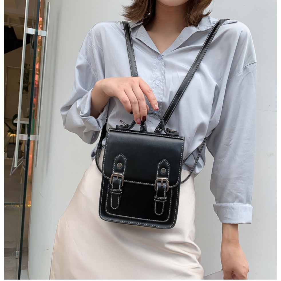 Balo kiêm túi xách, chất liệu da pu cao cấp, thiết kế độc đáo, mới lạ, và rất phong cách _ TU210