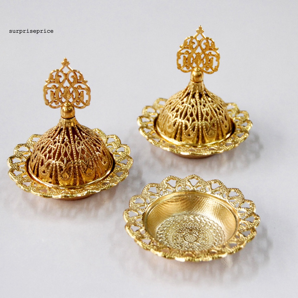 Đế đốt trầm hương bằng kim loại trang trí nhà cửa