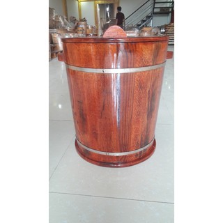 Thùng đựng gạo gỗ sồi cao cấp SIZE 10 KG