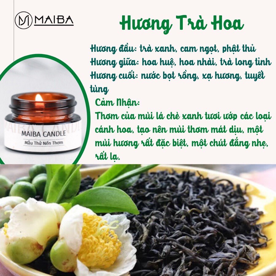 Nến thơm mini Maiba - Nến thơm mùi hương tự nhiên, khử mùi làm thơm phòng bản dùng thử