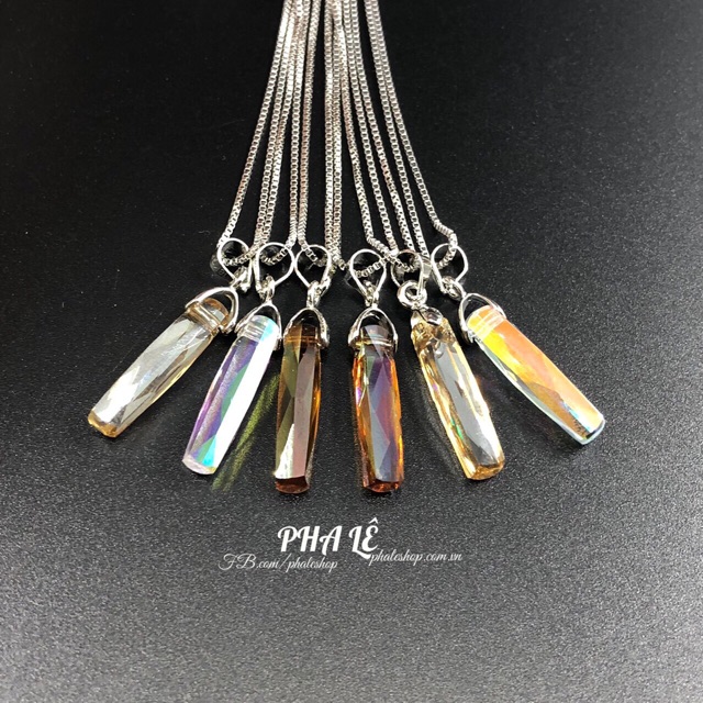 Mặt Dây Chuyền Pha Lê Swarovski Hình Trụ Cột S20mm