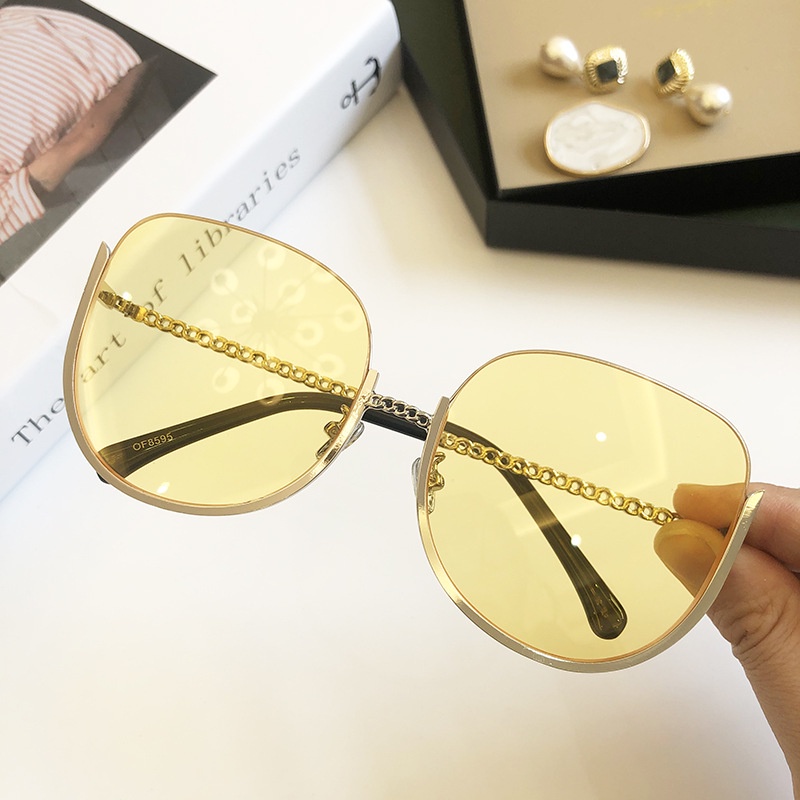 Kính Mát Nửa Gọng Kim Loại Chống Tia UV Thời Trang