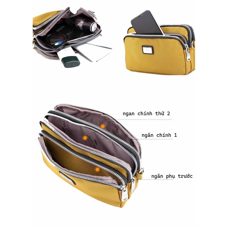 Ví clutch cầm tay nữ dự tiệc dáng dài màu đen nhiều ngăn thời trang UYÊNVÂN 88123