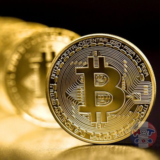 Móc khóa bitcoin kim loại - đồng xu ảo
