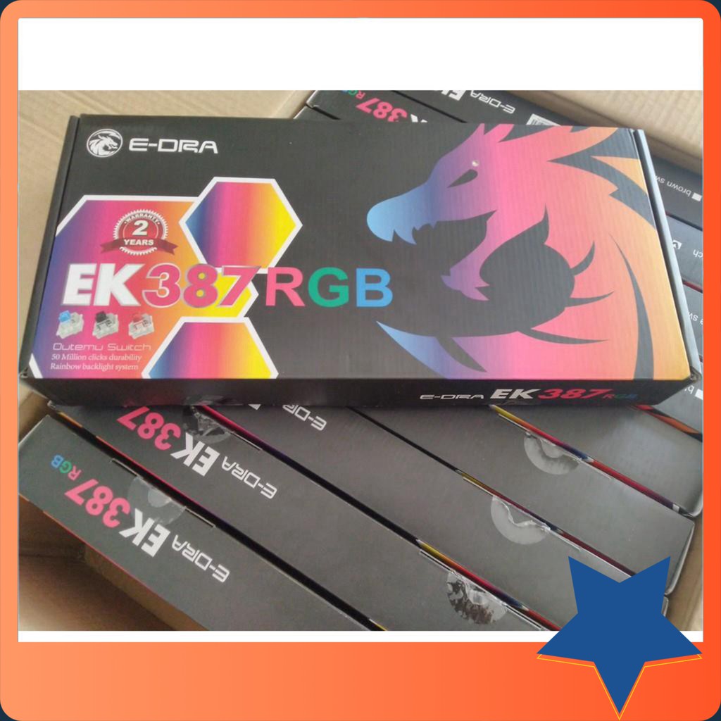 Bàn phím cơ E-Dra EK387 RGB, bàn phím gaming edra EK387 led RGB | BigBuy360 - bigbuy360.vn