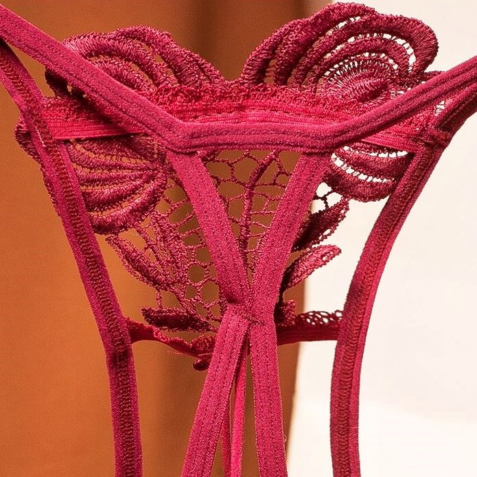 Quần Lót Ren Lọt Khe Hoa Hồng Đính Ngọc Sang Trọng Sexy Gợi Cảm Cao Cấp Mainia Shop