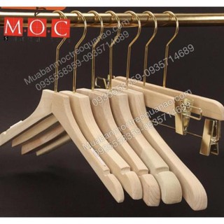 Móc gỗ - Kẹp gỗ mộc treo đồ người lớn cao cấp