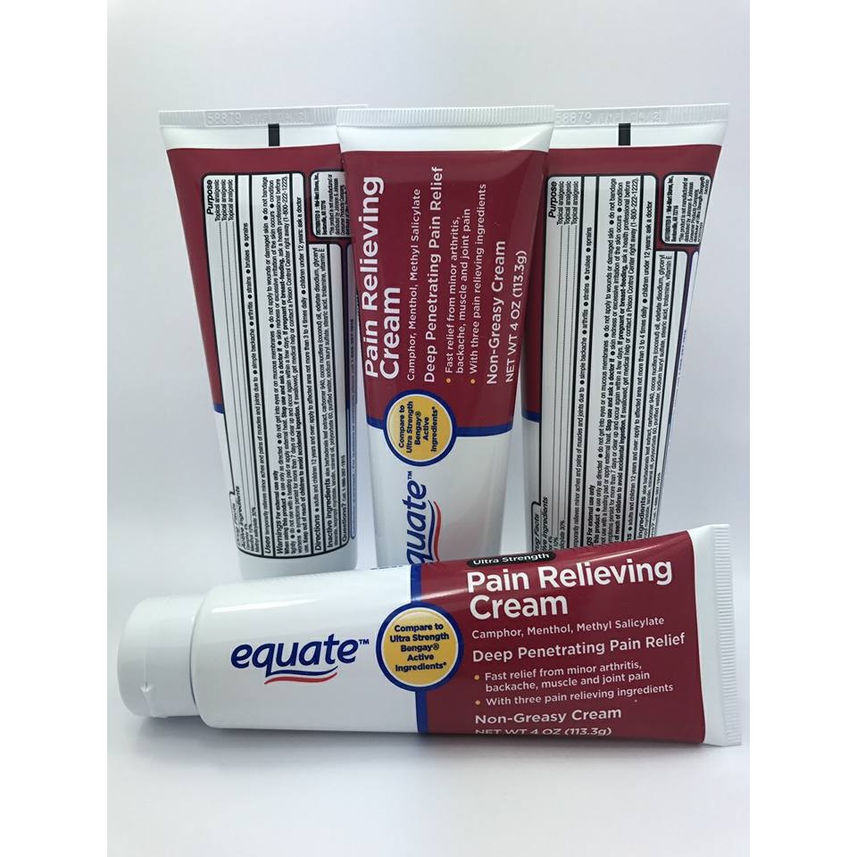 Dầu nóng xoa bóp equate pain relief cream 113gram