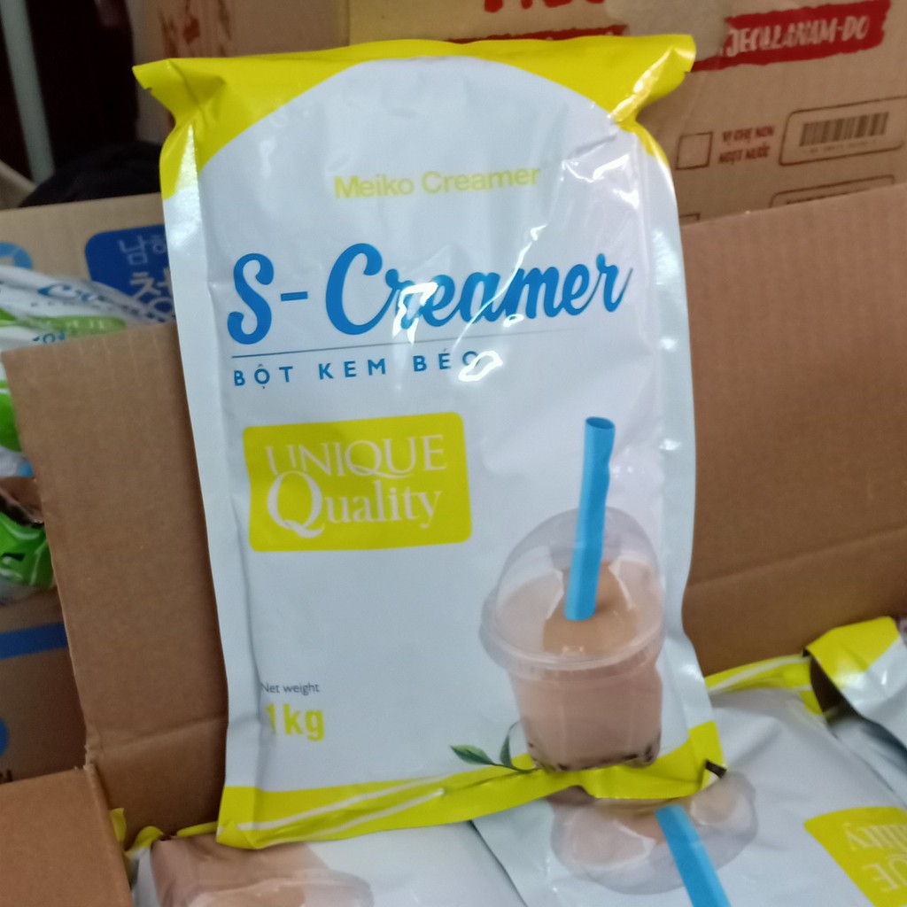 Bột Kem Béo Pha Trà Sữa Đài Loan S-Creamer Screamer Gói 1kg (bao vàng)