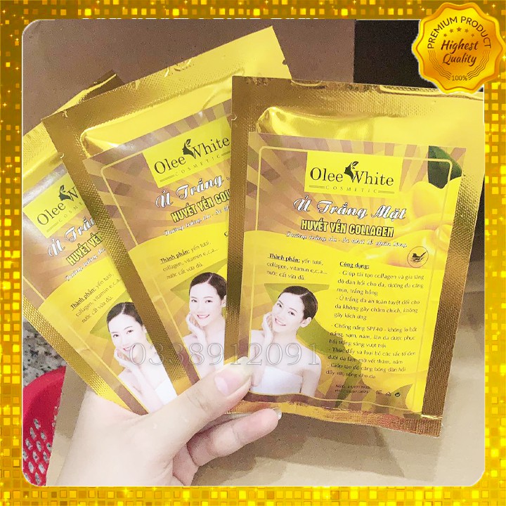 Ủ TRẮNG MẶT OLEE WHITE HUYẾT YẾN COLLAGEN9 | BigBuy360 - bigbuy360.vn