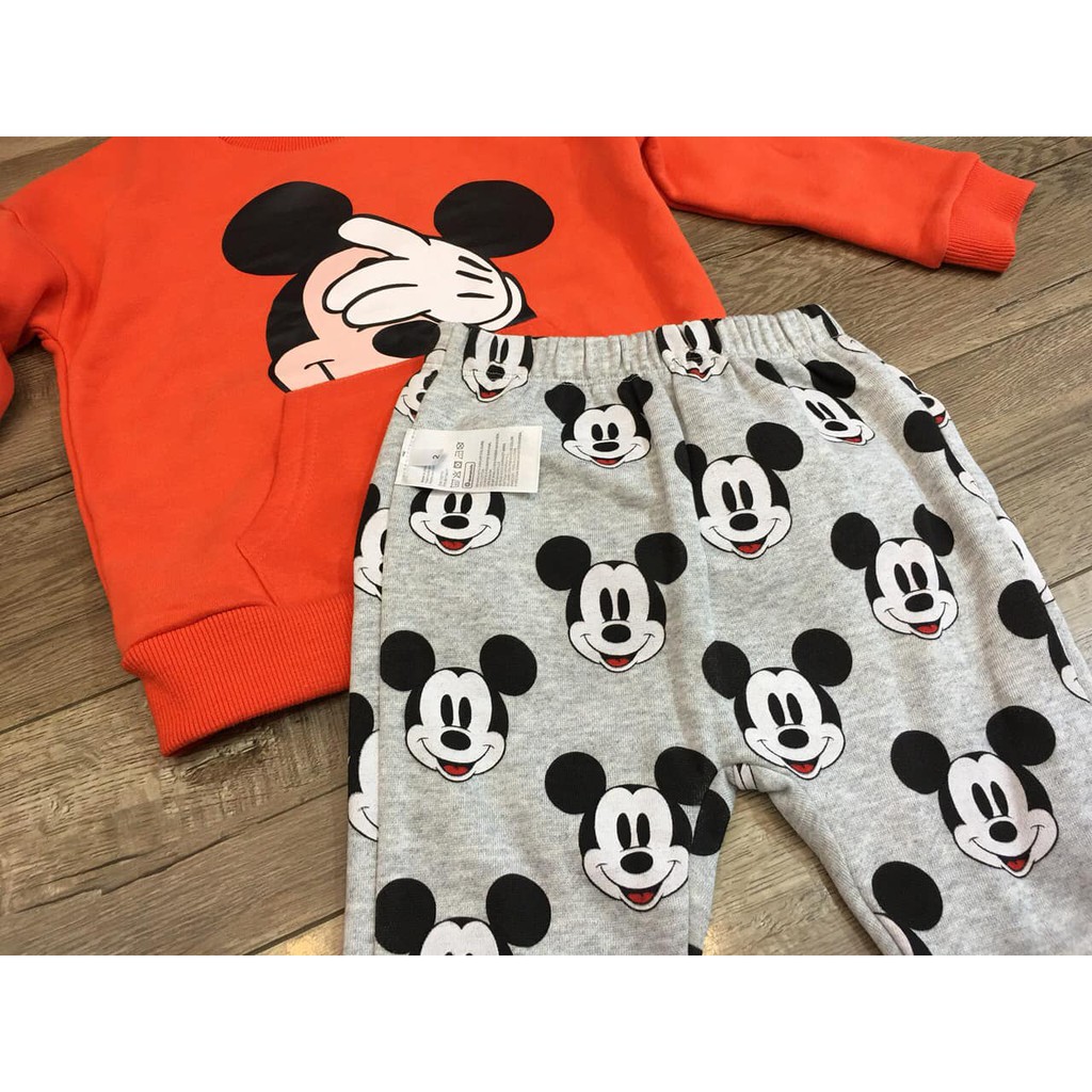 Bộ nỉ da cá Next Disney Micky hàng có sẵn kèm ảnh thật
