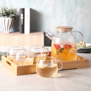 Bộ bình trà thủy tinh pha trà cao cấp