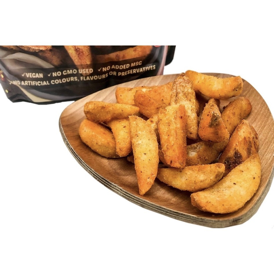 Khoai tây sấy giòn vị tỏi ớt ăn liền DJ&A 100g - Thích hợp ăn chay, KETO - Non GMO - DJ&A Potata Wedges