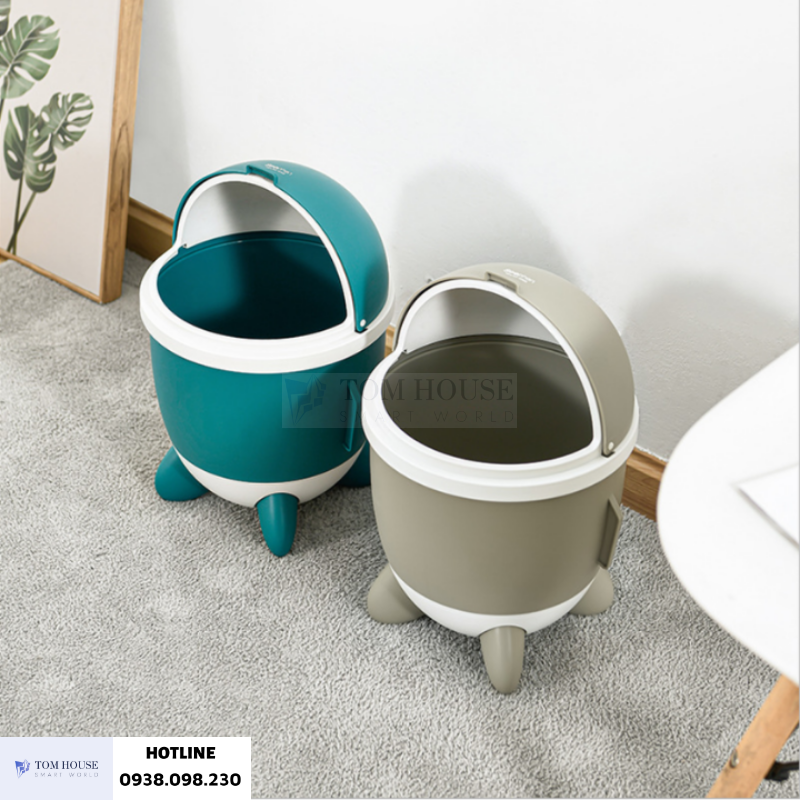 Thùng Rác Tàu Vũ Trụ Seephen 15L Mẫu Mới Nhựa PP Cao Cấp Kích Thước 37 x 24cm Siêu Đẹp Và Chắc Chắn