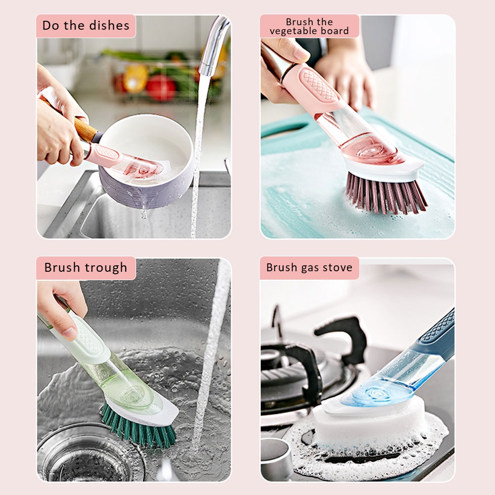 Bàn Chải Vệ Sinh Nhà Bếp Cán Dài 29.5 8cm | BigBuy360 - bigbuy360.vn