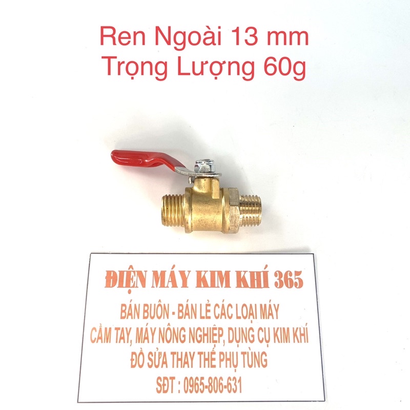 Van Bi Khoá Đồng Ren 14 mm - Dùng Làm Béc Rửa Xe Máy Lạnh - Phụ Kiện Rửa Xe