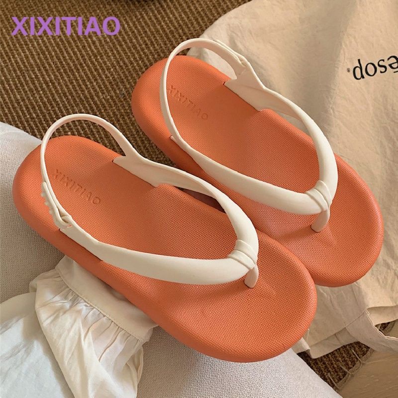 Dép Xỏ Ngón Đế Bằng Chống Trượt Thời Trang Đi Biển Mùa Hè Cho Nữ