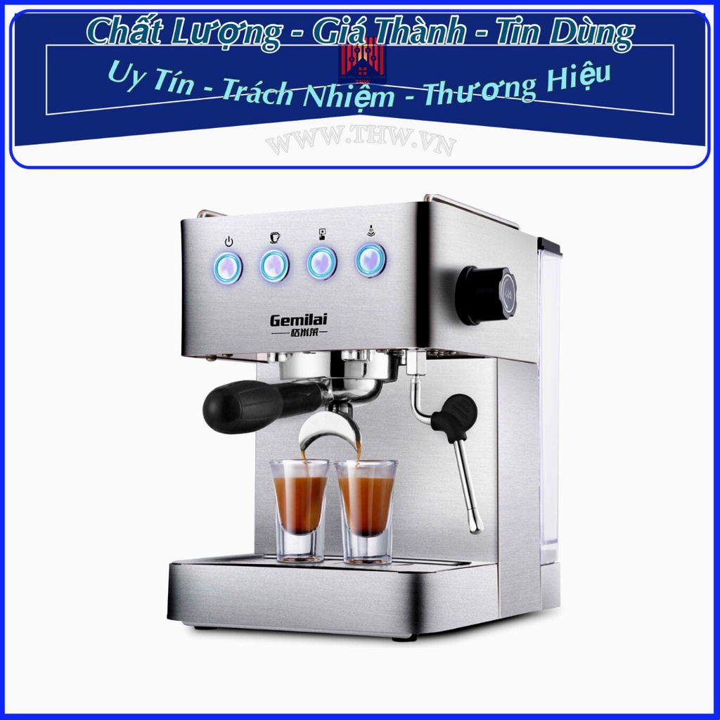 |HÀNG SỈ| Máy pha cà phê Gemilai Espresso CRM3005E. Áp suất 20bar. Pha Capuchino
