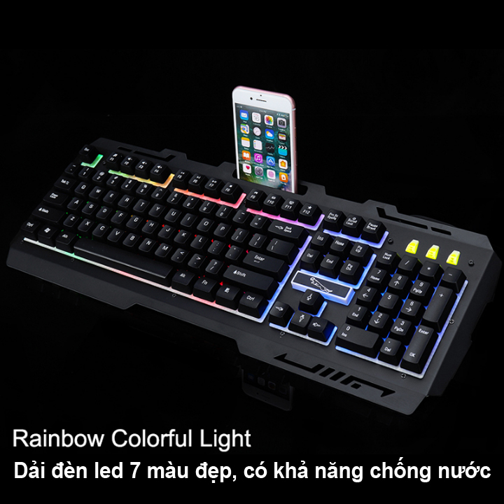 Bàn phím chơi game đổi màu G700 Led giả cơ siêu đẹp - VL