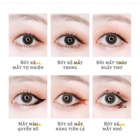 Bút kẻ mắt Focallure dạng lỏng màu đen lâu trôi không thấm nước nhanh khô 0.6g