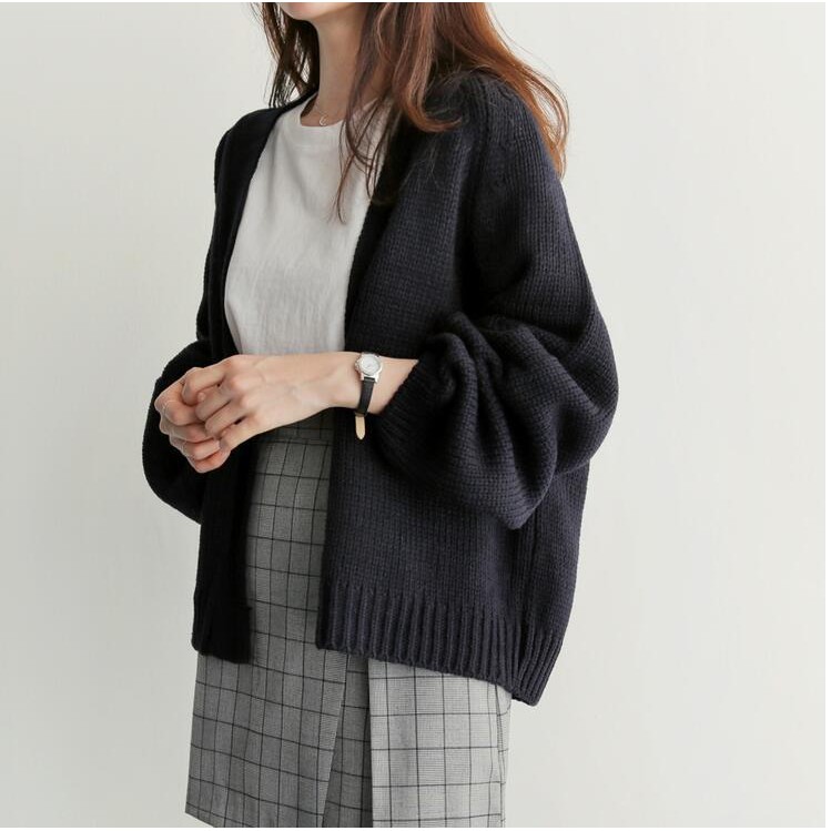 Áo Len Cardigan Nữ,Áo Cardigan Len Dáng Rộng Phong Cách Hàn Quốc | BigBuy360 - bigbuy360.vn
