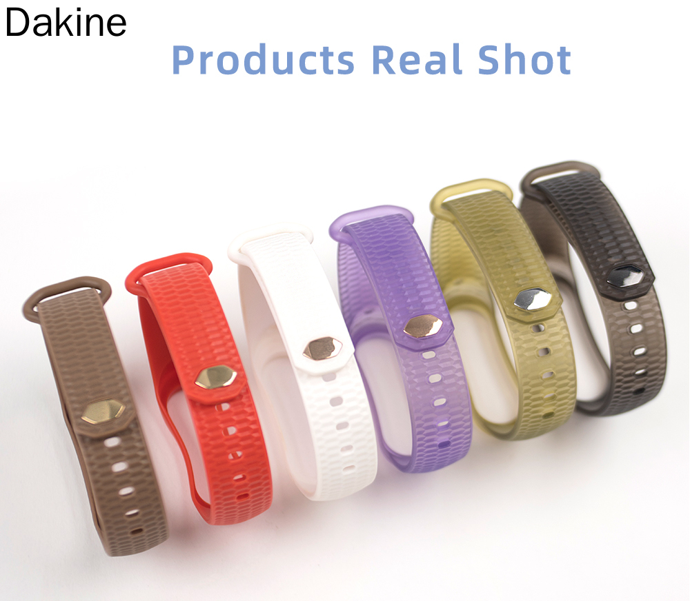 Dakine For Xiaomi Mi Band 6 5 4 3 Strap Silicone Bracelet MiBand 6 Translucent Wristband for Global Version NFC Pulseira