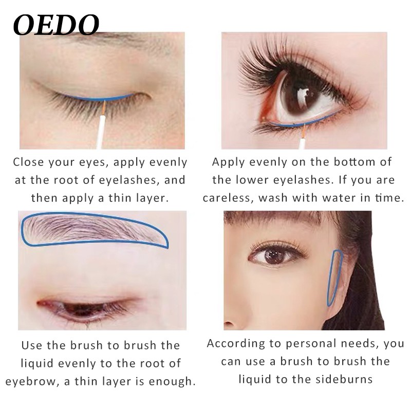 Bộ 3 tinh chất dưỡng mi OEDO 3ml + OEDO Serum axit Hyaluronic 10ml