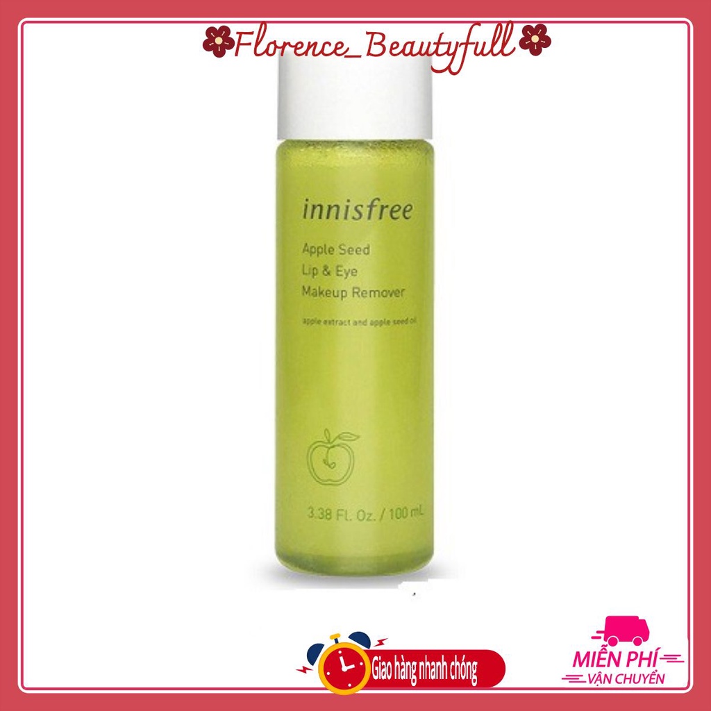 TẨY TRANG MẮT MÔI INNISFREE APPLE JUICY LIP &amp; EYE REMOVER 100ML