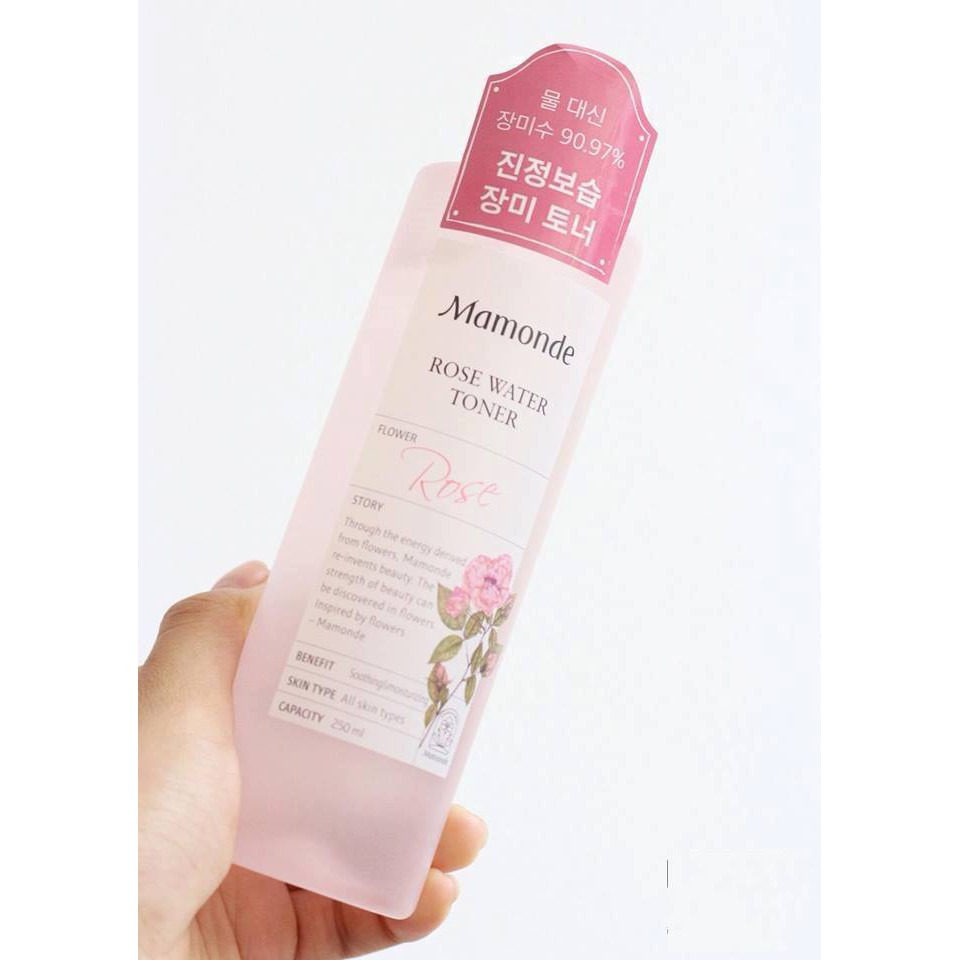 Nước hoa hồng Mamonde Toner 2018 - Cấp ẩm, dưỡng da số 1