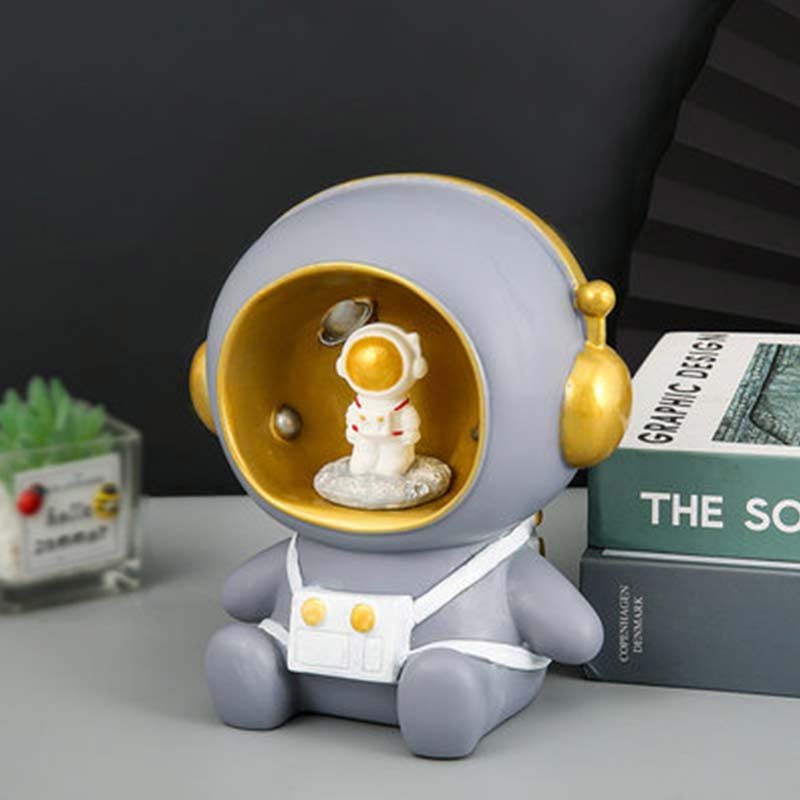 Ống heo tiết kiệm hình phi hành gia có đèn phát sáng