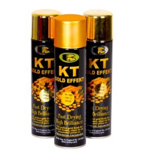 Sơn xịt mạ crom vàng Bosny KT Gold Efect Spray