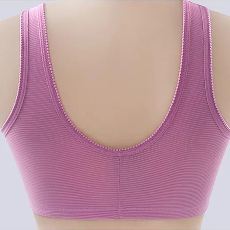 Áo ngực AOWEINISI không gọng có khóa cài phía trước dáng mỏng nâng ngực thời trang quyến rũ dành cho nữ