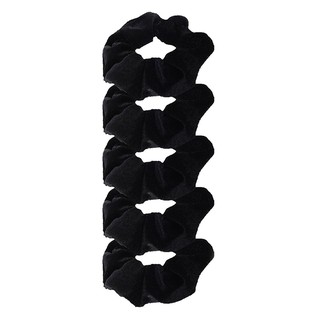 Set 10 dây buộc tóc bằng nhung màu đen