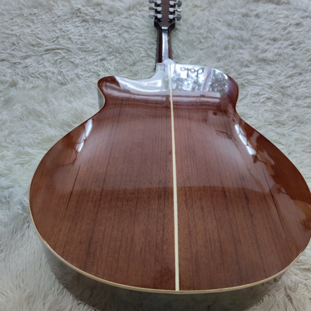 Đàn Acoustic Guitar DL-AT68 gỗ Thông-Hồng Đào có ty full phụ kiện.