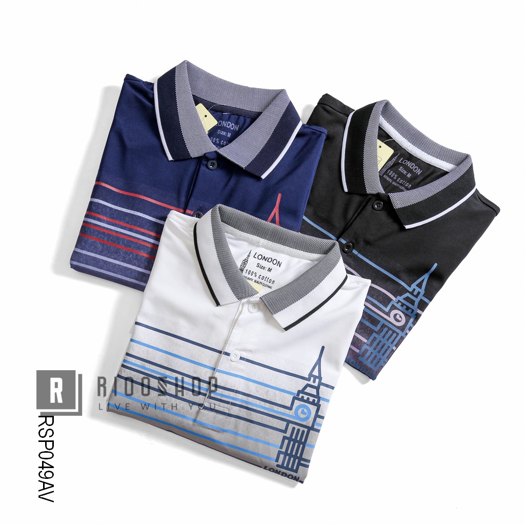 Áo thun có cổ nam polo nam, áo có cổ nam form rộng LONDON RSP049 tay ngắn, chất lượng, đẹp, đơn giản, cao cấp, trẻ trung