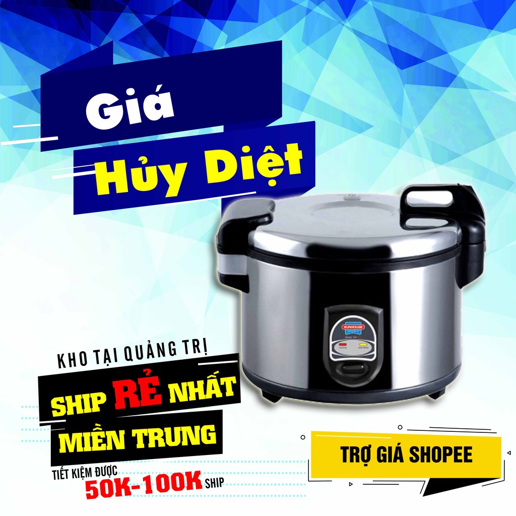 [SIÊU GIẢM GIÁ] NỒI CƠM ĐIỆN SUNHOUSE SH866 ĐEN