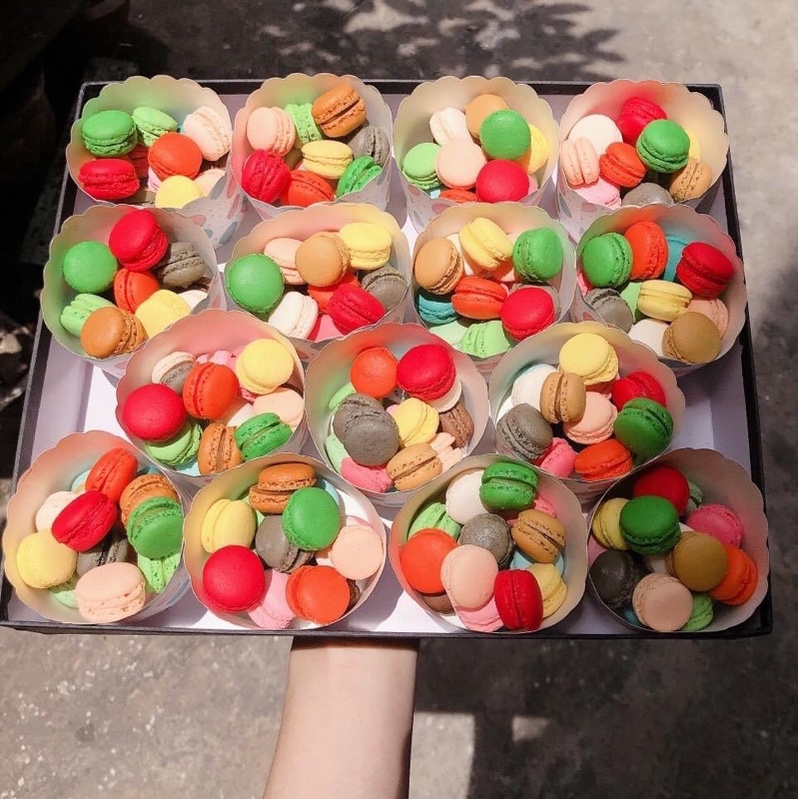 Set 100 bánh Macaron Mini